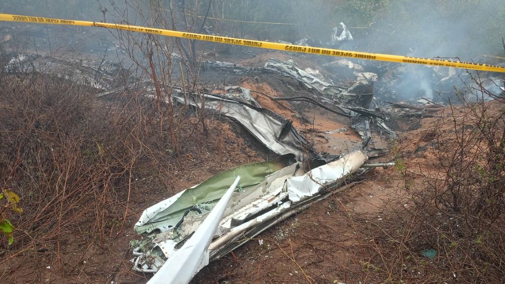 Cae Avioneta de Paracaidismo y Deja 12 Muertos. Foto: AFP